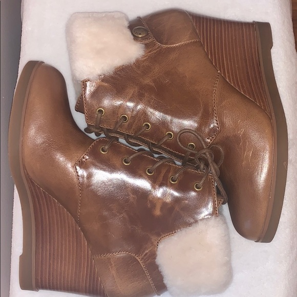 Michael Kors Carrigan Wedge Lace-Up Booties - Picture 3 of 8